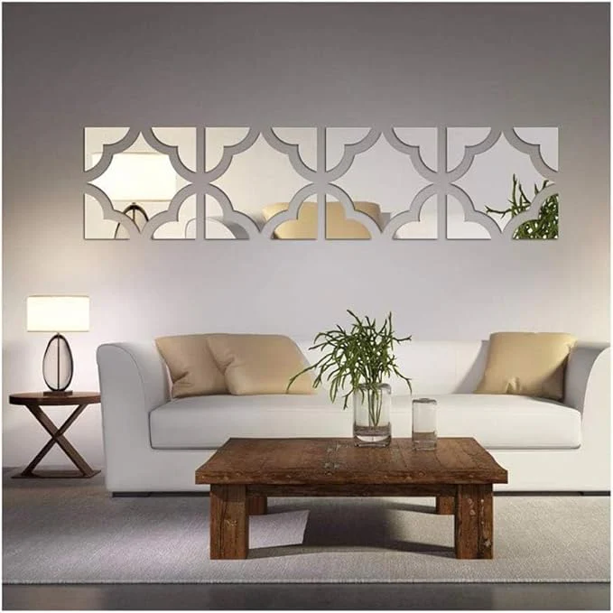 Flower1 Modern Home Design Mirror Wall - Modern Home Wall Decor - Best For Home and Office - Image 3