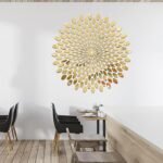 Sun Flower Mirror Wall - Modern Home Wall Decor - Best For Home and Office