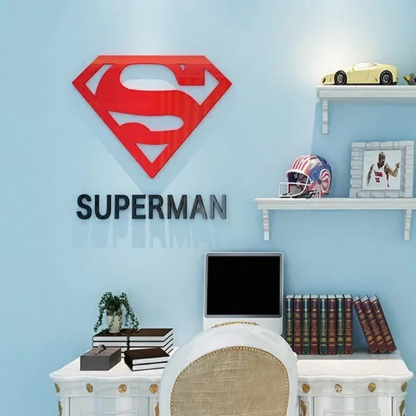 Superman Wall Art, Super Hero, Gift Ide