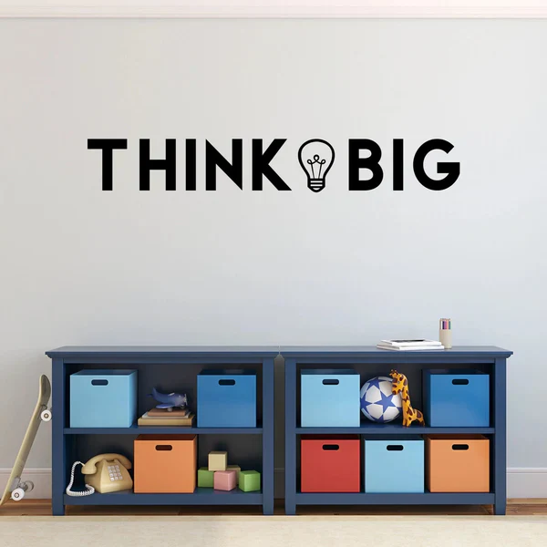 think-big-decal-office-motivational-decal-inspirational-wall-signs-vinyl-wall-decal-done-286713 Think BIG wall art - Image 1