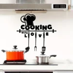 Cook With Love - Beautiful Kitchen Wall Decal - Best For Home & Restaurant - Image 4