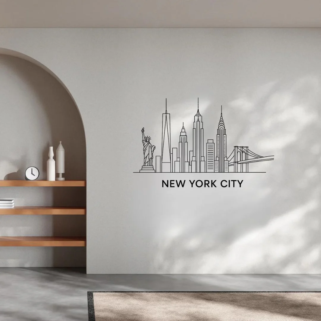 19 New York, America - Skyline Acrylic Wall Art - Home Decal - National Day - Image 4