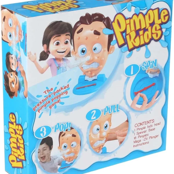 Pimple Kids Game | Pressure-Packed Popping Fun with Spinner Base & Mega-Zit Plunger | Hilarious Game for Kids & Parties