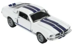 Kinsmart Shelby GT-500 | 1:36 Scale Die-Cast Metal Model Car with Pull Back Action & Openable Doors | Pack of 1 – Multicolour - Image 3
