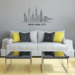 New York, America - Skyline Acrylic Wall Art - Home Decal - National Day - Image 3