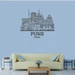 Pune, India - Skyline Wall Art - Home Decal - Indian National Day - Image 4