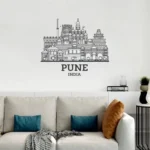 Pune, India - Skyline Wall Art - Home Decal - Indian National Day - Image 3
