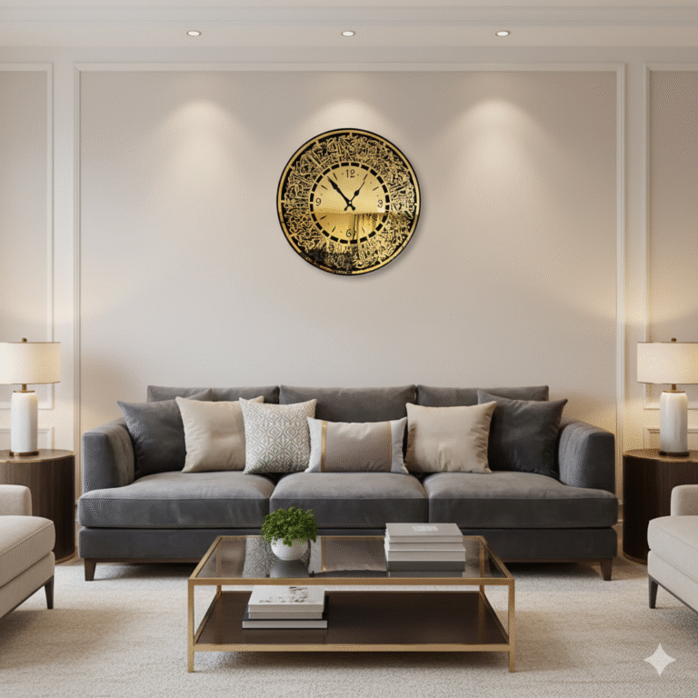 3DWallzz Premium Ayatul Kursi Clock Dubai